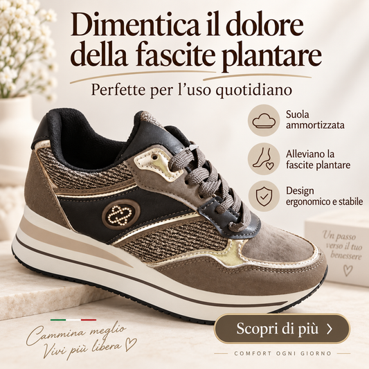 Aurora – Sneakers Ergonomiche con Zeppa, Addio Mal Di Schiena E Dolori Ai Piedi