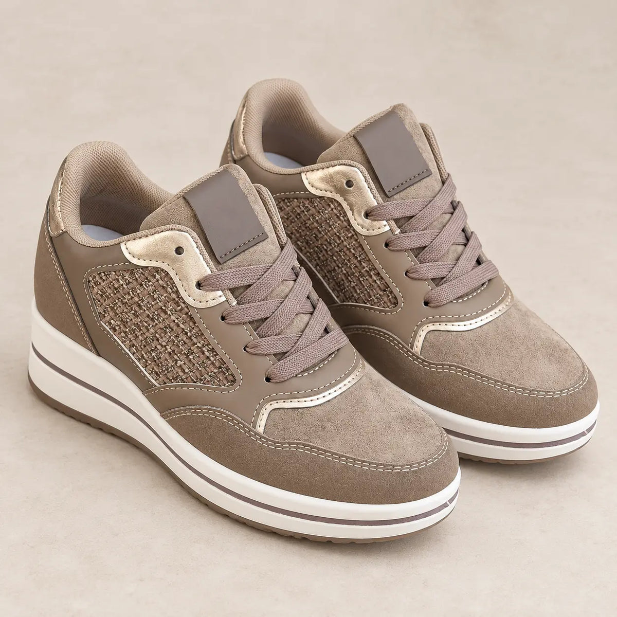 Valeria – Sneakers Ergonomiche con Zeppa Donna Allevia Fascite Plantare