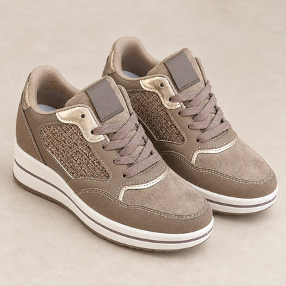 Valeria – Sneakers Ergonomiche con Zeppa Donna Allevia Fascite Plantare